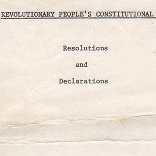 Revolutionary People’s Constitutional Convention. Streets of Washington, D.C. [Map titles]. Revolutionary People’s Constitutional Convention. Resolutions and Declarations [Text title].