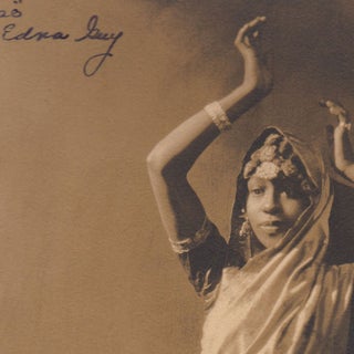 [An inscribed photograph of African American dancer Edna Guy].