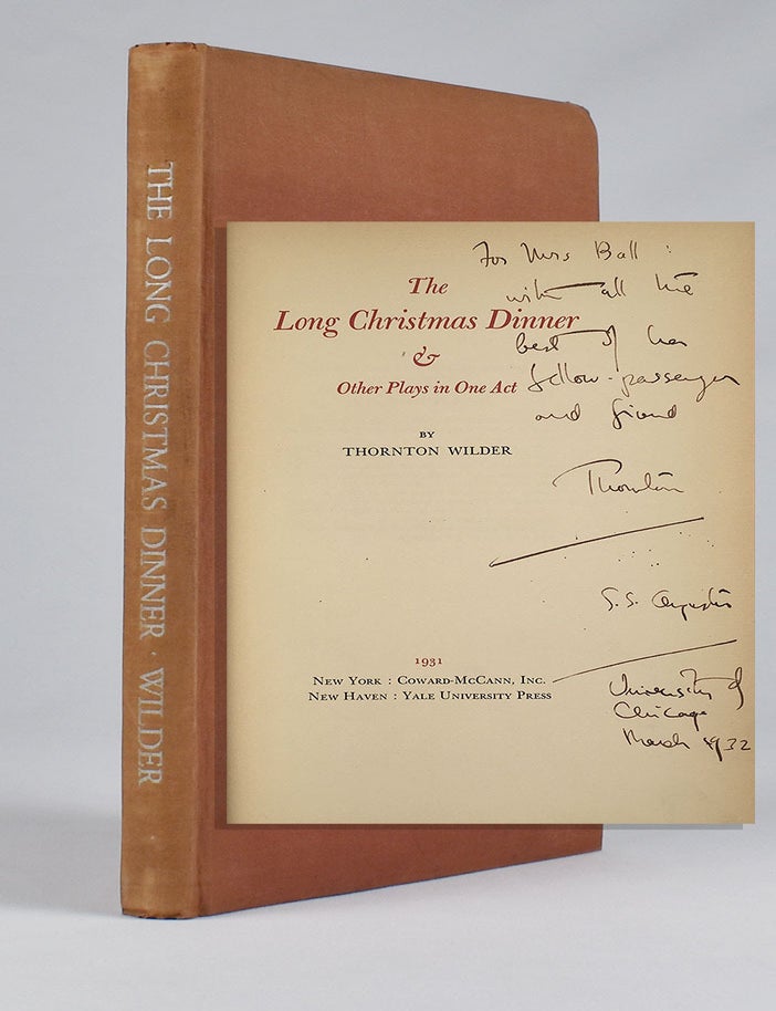 Item #4695 The Long Christmas Dinner & Other Plays in One Act. Thornton Wilder.