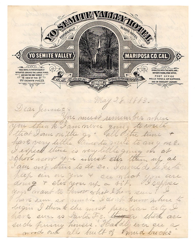 Item #4879 [A teenage girl’s letter on Yosemite letterhead]. Mary C. Nichols.