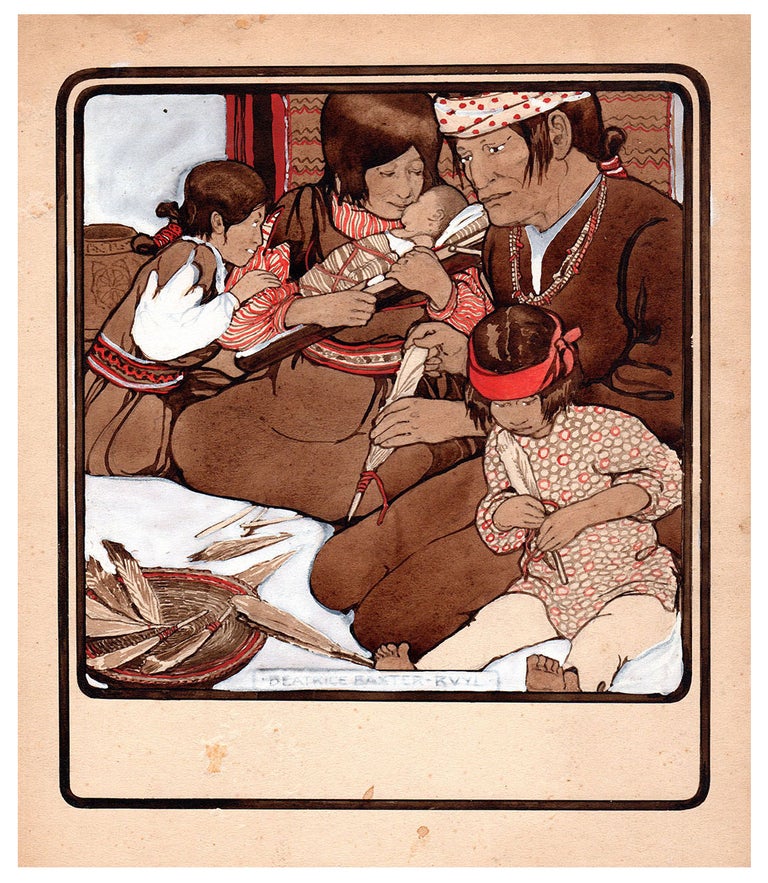 Item #4914 Twenty-Five Original Illustrations of the Zuni People. Beatrice Baxter Ruyl, artists Louis H. Ruyl.