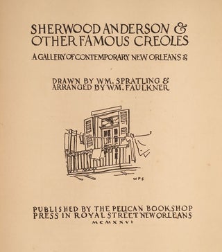 Sherwood Anderson & Other Famous Creoles : A Gallery of Contemporary New Orleans.