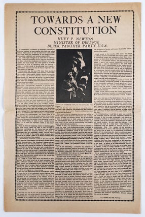 On the Constitution. Message to America Delivered on the 107th Anniversary of the Emancipation Proclamation at Washington, D.C., Capitol of Babylon, World Racism, and Imperialism June 19, 1970. Towards a New Constitution.
