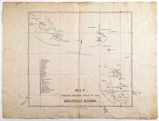 Item #5062 Map Shewing Present Field of the Melanesian Mission