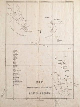 Map Shewing Present Field of the Melanesian Mission.