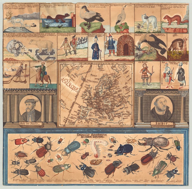 Item #5215 [Didactic manuscript map of Europe.]. Odo Staab.