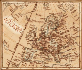 [Didactic manuscript map of Europe.]