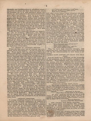 Campaign Document No. 26. Address of the National Democratic Committee. The Perils of the Nation. Usurpations of the Administration in Maryland and Tennessee. The Remedy to be Used.