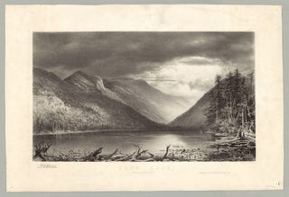 Item #5247 Echo Lake, Franconia, N. H. Benjamin Bellows Grant Stone, after