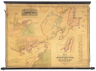 Item #5249 Map of the Towns of Gloucester and Rockport. H. F. Walling