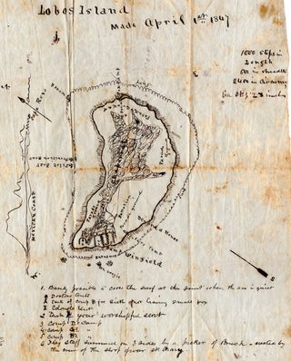 Lobos Island Made April 1st 1847.
