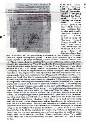 Lobos Island Made April 1st 1847.