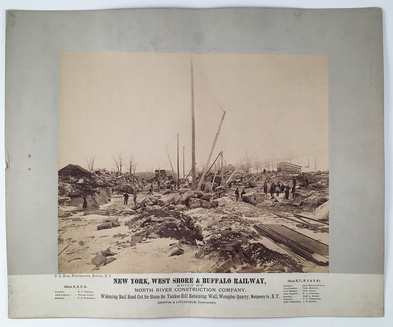 Item #5278 [New York, West Shore & Buffalo Railway Mammoth Plate Photos.]. orace, L. Bliss, photog.