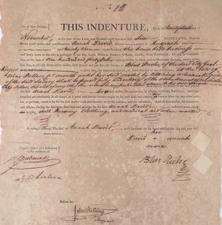 [Indenture of a German Immigrant Woman at the New Orleans Jail.]