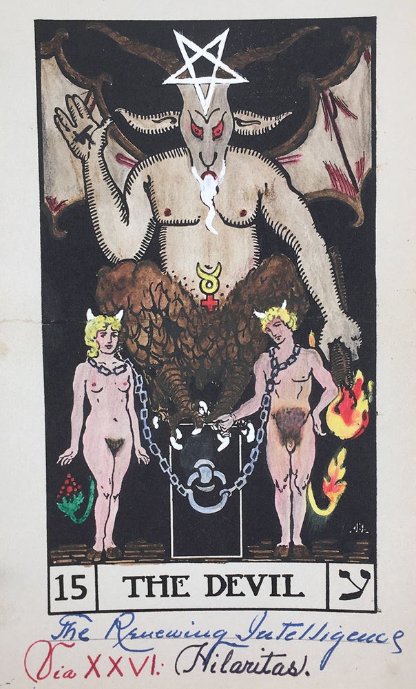 Item #5313 The Twenty-Two Major Arcana of the Tarot. Hand-colored by Frederic Van Norstrand, Student of the Mysteries. Frederick Van Norstrand, colorist, author, compiler.