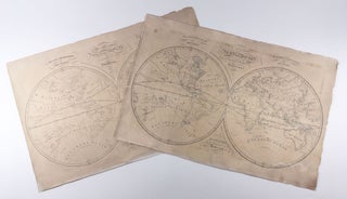 Item #5344 A New and Correct Map of the World According to the latest Discoveries. [with:] W.G....