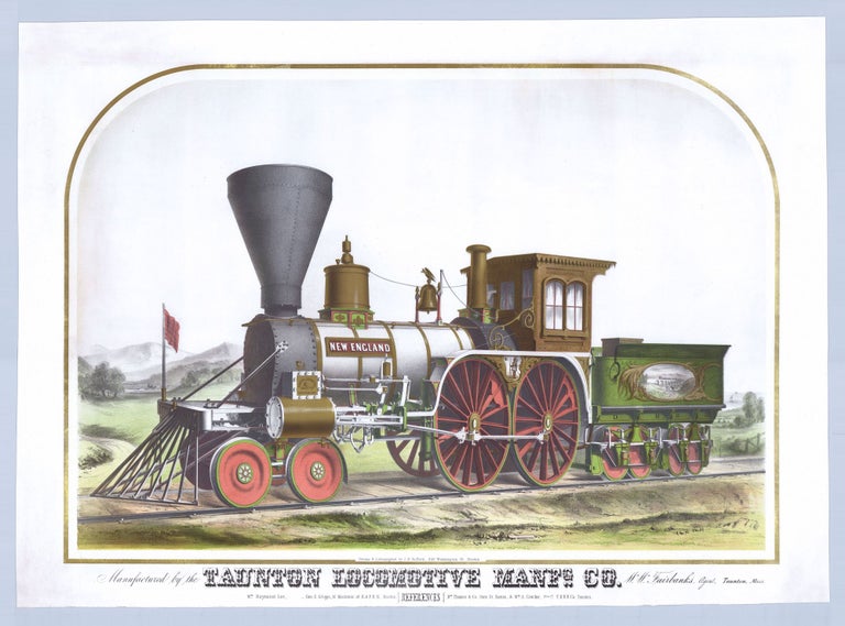 Item #5364 Manufactured by the Taunton Locomotive Manfg. Co. W. W. Fairbanks, Agent. Taunton, Mass.