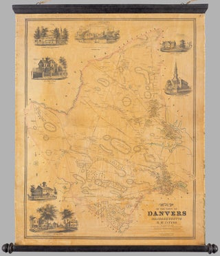 Item #5407 Map of the Town of Danvers Massachusetts. Civil Engineer, Surveyor