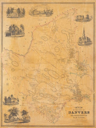 Map of the Town of Danvers Massachusetts.