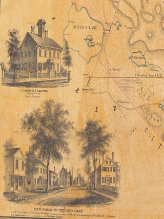 Map of the Town of Danvers Massachusetts.