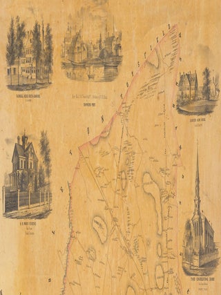 Map of the Town of Danvers Massachusetts.