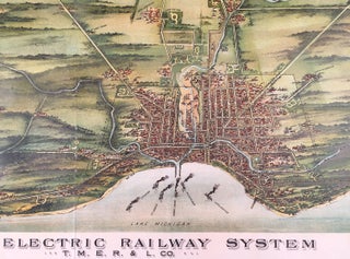 Map of Electric Railway System. T. M. E. R. L. Co. City of Milwaukee & Vicinity.
