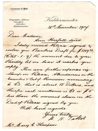 A Brief Account of William Horsfall’s Tour of America. Commencing May 1st and Ending July 24th, 1883.