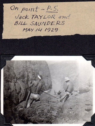 [Boulder [Hoover] Dam Photo Album: Surveying and construction.] Photographs [Cover-title].