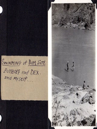 [Boulder [Hoover] Dam Photo Album: Surveying and construction.] Photographs [Cover-title].
