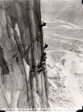 [Boulder [Hoover] Dam Photo Album: Surveying and construction.] Photographs [Cover-title].