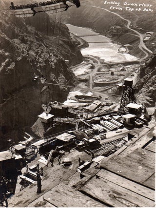 [Boulder [Hoover] Dam Photo Album: Surveying and construction.] Photographs [Cover-title].