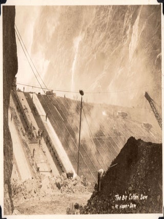 [Boulder [Hoover] Dam Photo Album: Surveying and construction.] Photographs [Cover-title].