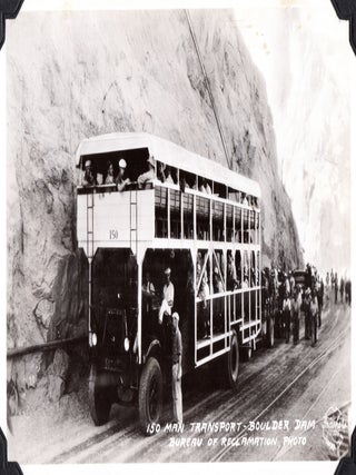 [Boulder [Hoover] Dam Photo Album: Surveying and construction.] Photographs [Cover-title].