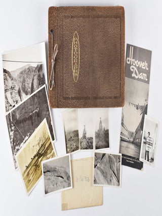 [Boulder [Hoover] Dam Photo Album: Surveying and construction.] Photographs [Cover-title].