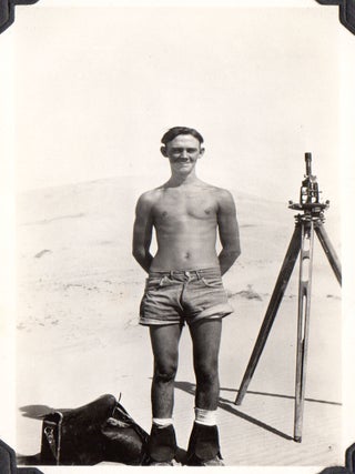 [Boulder [Hoover] Dam Photo Album: Surveying and construction.] Photographs [Cover-title].