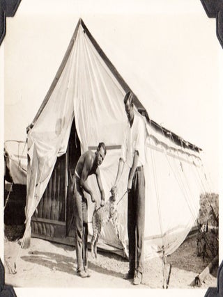 [Boulder [Hoover] Dam Photo Album: Surveying and construction.] Photographs [Cover-title].