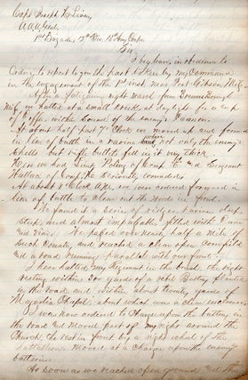 Item #5491 [Manuscript compilation of official reports for the Battle of Port Gibson.]. George...