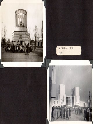 [Photo album including 1939&ndash;40 World&rsquo;s Fair content.] Photographs.