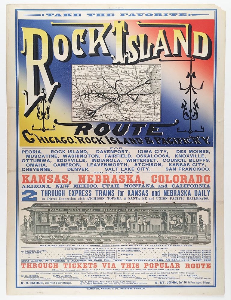 Item #5510 Take the Favorite Rock Island Route, Chicago, Rock Island & Pacific R’y. Rock Island Chicago, Pacific Railway.