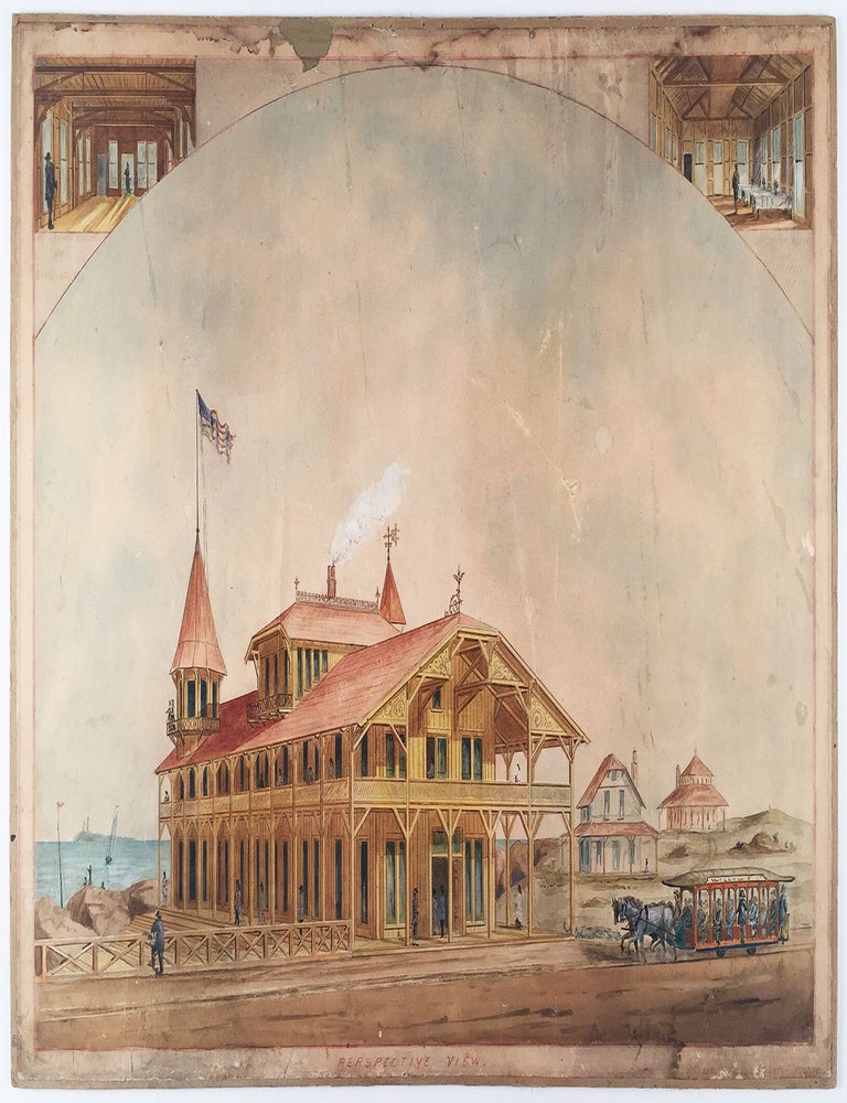 Item #5518 Perspective View [of the Salem Willows Pavilion]. Lord, Fuller Archts.