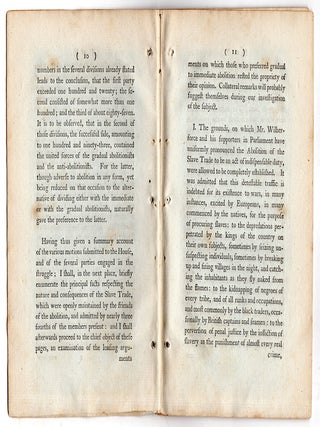 Remarks on the Late Decision of the House of Commons Respecting the Abolition of the Slave Trade.