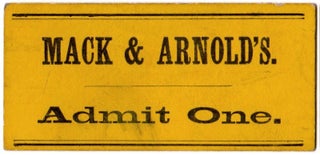 Mack & Arnold’s Minstrels! Will Perform at the Town Hall, Windsor, on Saturday Eve., March 2d, 1867.