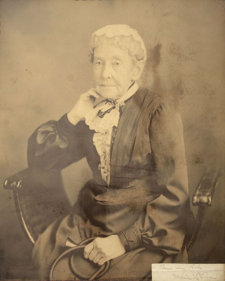 Item #5573 [Photo Portrait of Maria Louisa Owen.]. Jas? Homan?, photog.