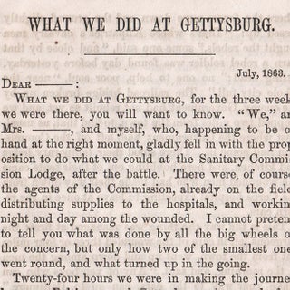 Three Weeks at Gettysburg.