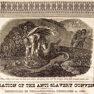 Declaration of the Anti-Slavery Convention. Assembled in Philadelphia, December 4, 1833.