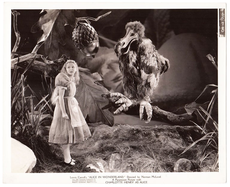 Item #5635 [Promotional photos for an Alice in Wonderland movie]. Paramount Productions, Director Norman McLeod, author Lewis Caroll.