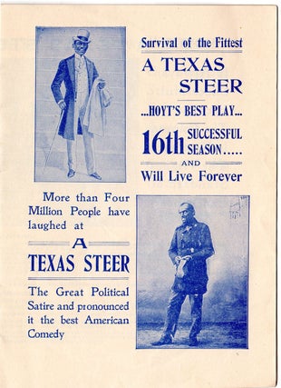 A Texas Steer Encyclopedia: New Production of Hoyt’s A Texas Steer. [cover title: Inquire Within; on verso, A Straight Steer].