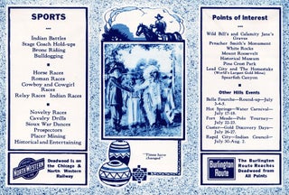 “Days of ‘76” August 8-9-10: Deadwood, The Historic City of the Black Hills.