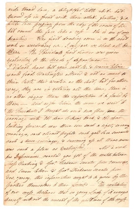[Autograph letter on the reconstructed and reopened President’s house.]