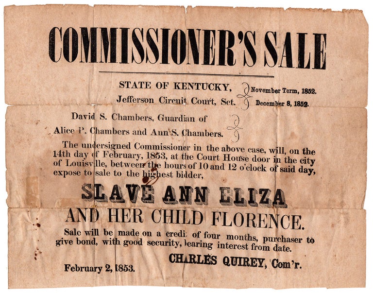 Item #5833 Commissioner’s Sale. The State of Kentucky.